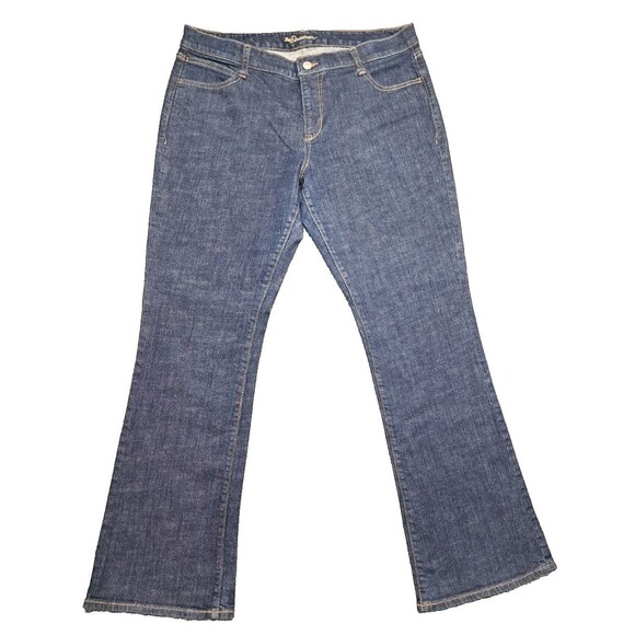 Old Navy Jeans Womens Sz 14 Flared Denim Blue Stretch The Dreamer - Picture 1 of 13